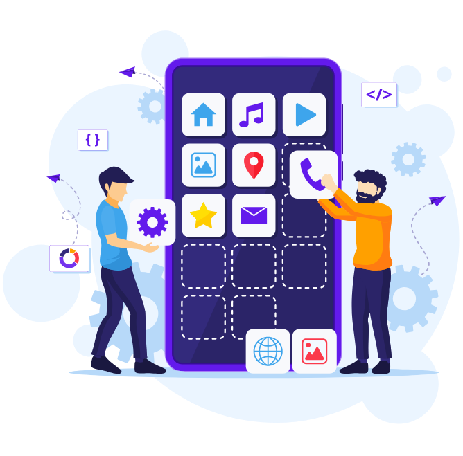 Entwickler erstellt eine mobile App für Schweizer KMU auf Smartphone und Tablet